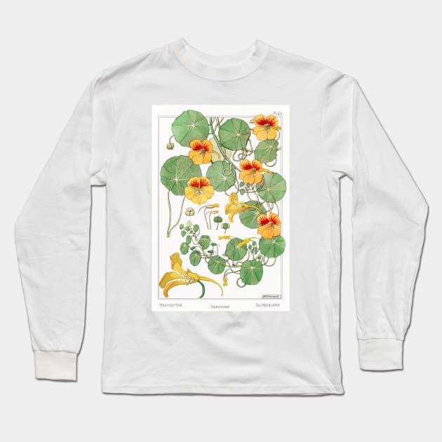 Nasturtium (1896) Long Sleeve T-Shirt by WAITE-SMITH VINTAGE ART